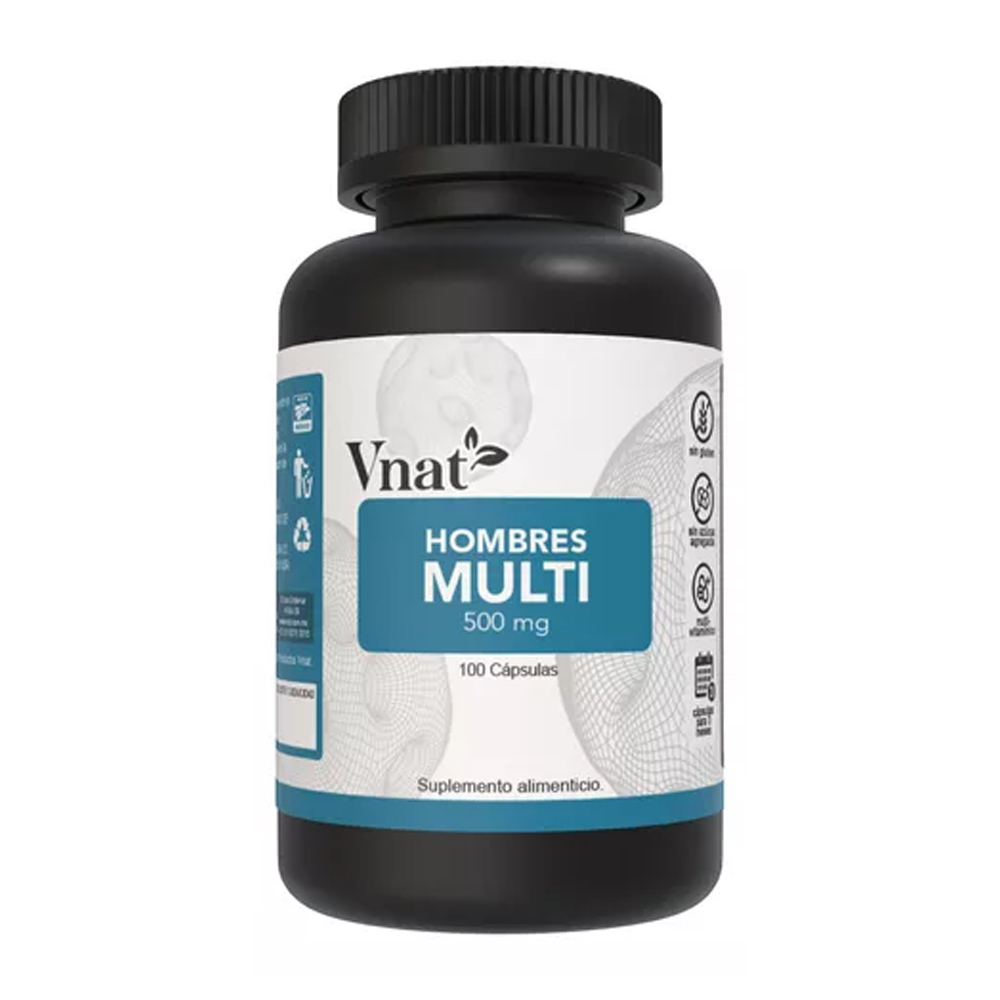 Multivitaminico para Hombre VNAT 100 capsulas Vitaminas y  Minerales 