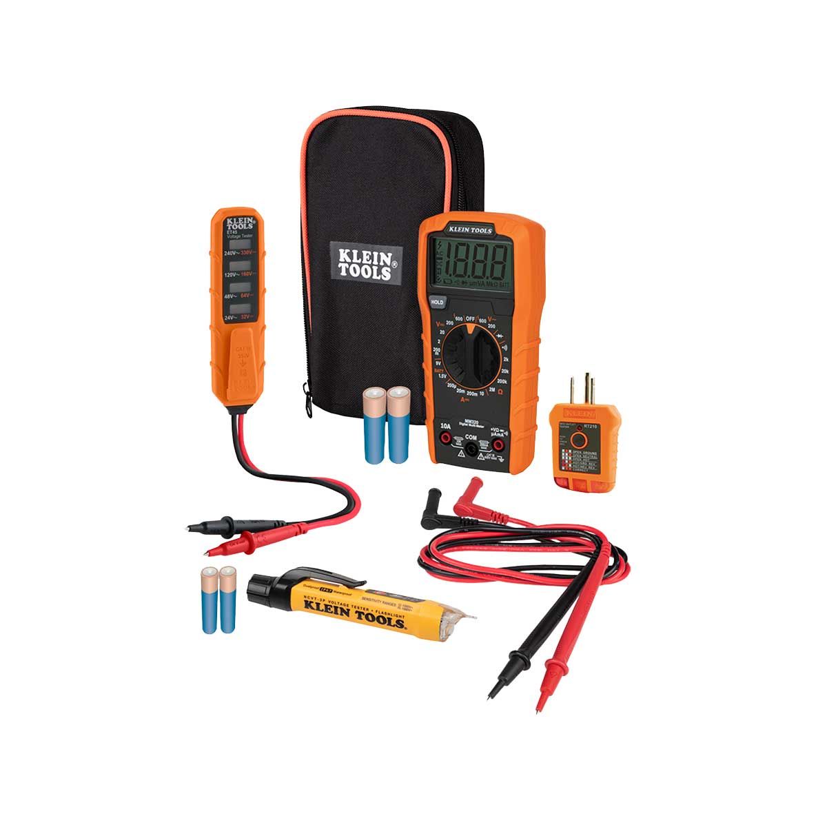 Kit de prueba eléctrica de multímetros digitales MM320KIT Klein Tools