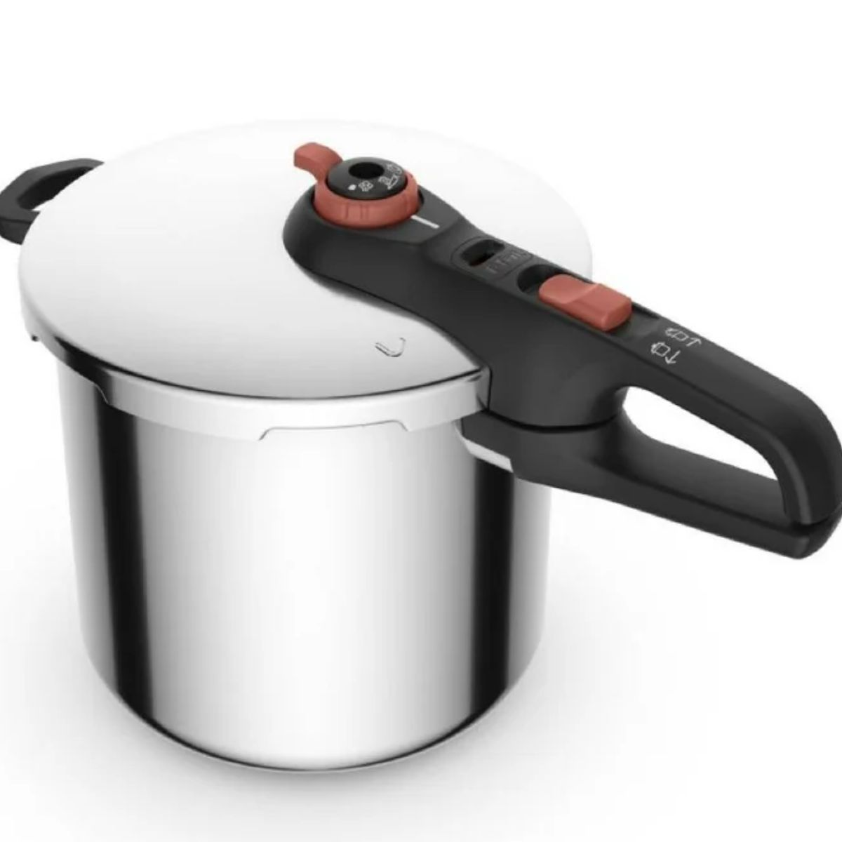 Olla de Presión 8 L Acero Inoxidable Secure Click Tefal T-fal