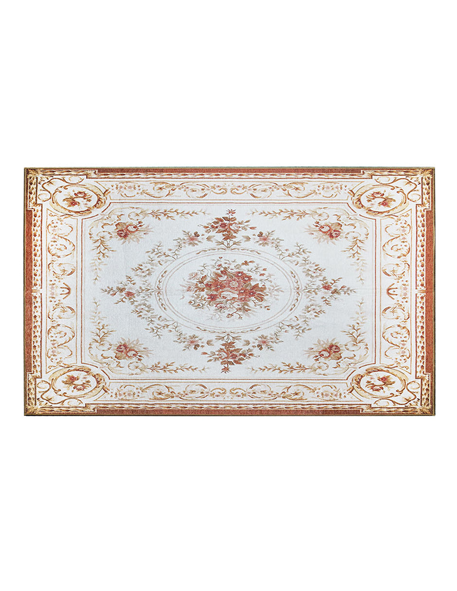 Tapete Alfombra Decorativo Lavable Aubusson Beige - Fine Art Tj