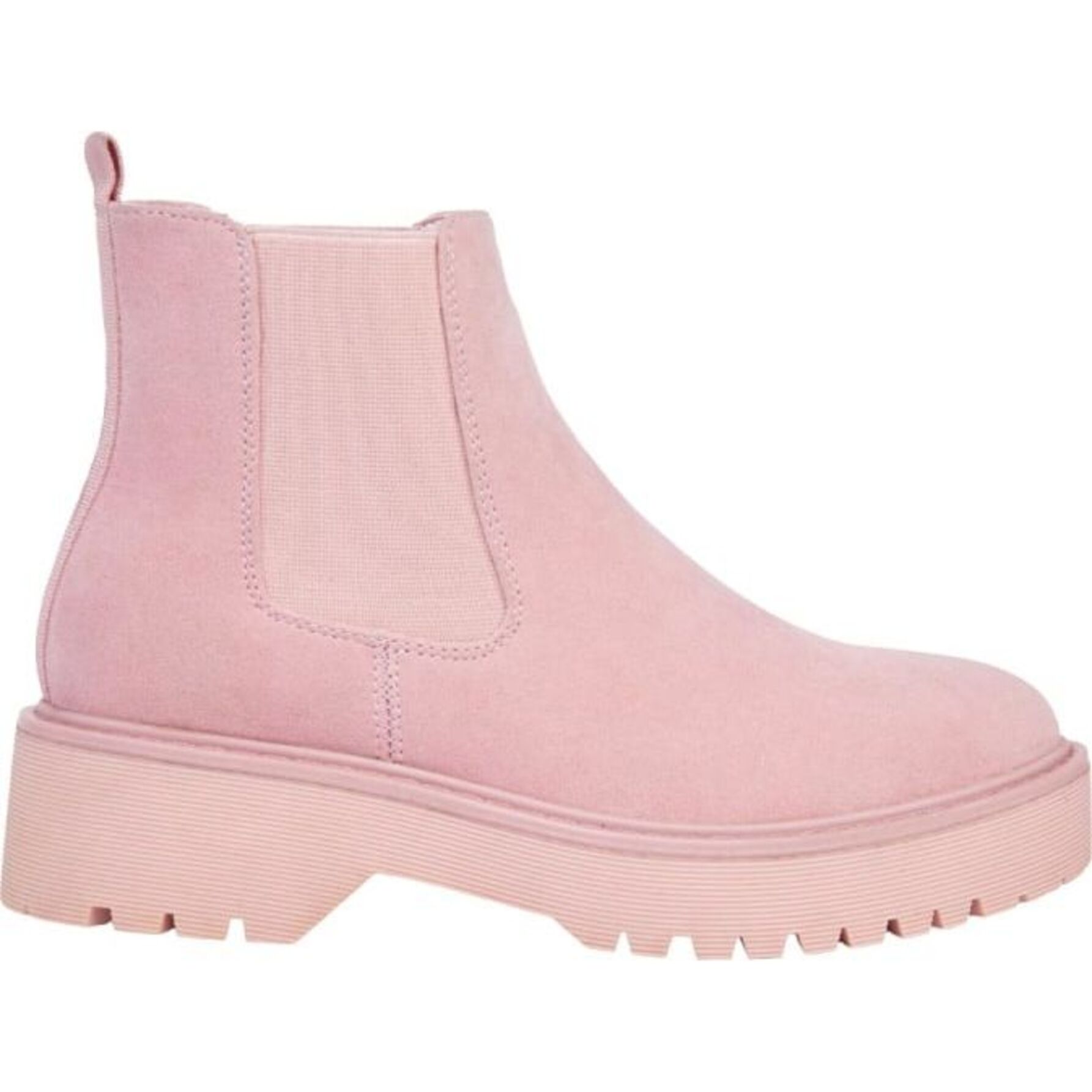 Botas para mujer, tipo Chelsea, con suela track, color rosa, marca ...