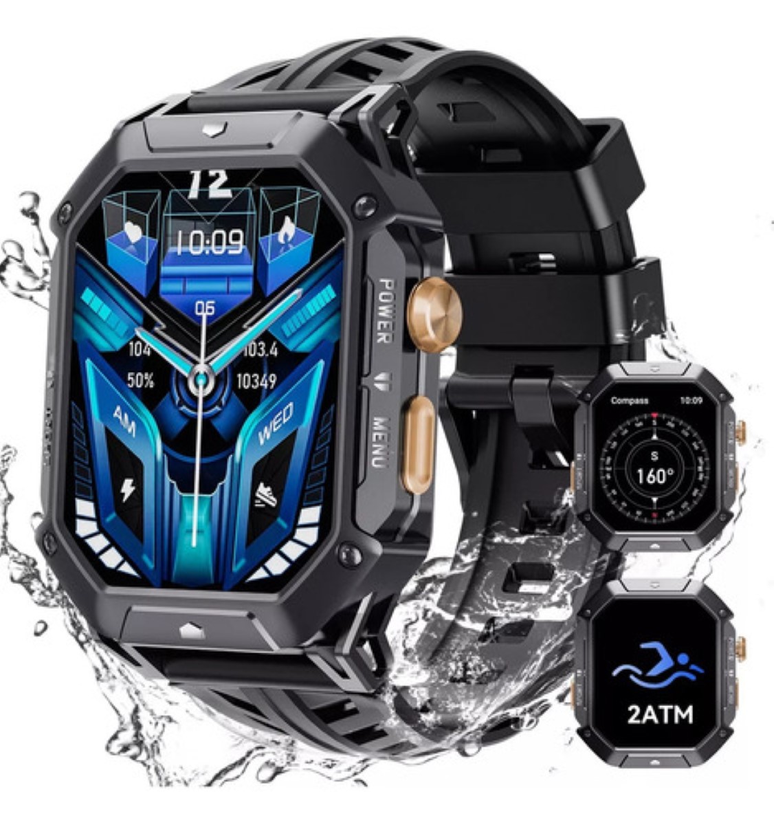 Smartwatch Cubot X1 Reloj Inteligente Deportivo negro