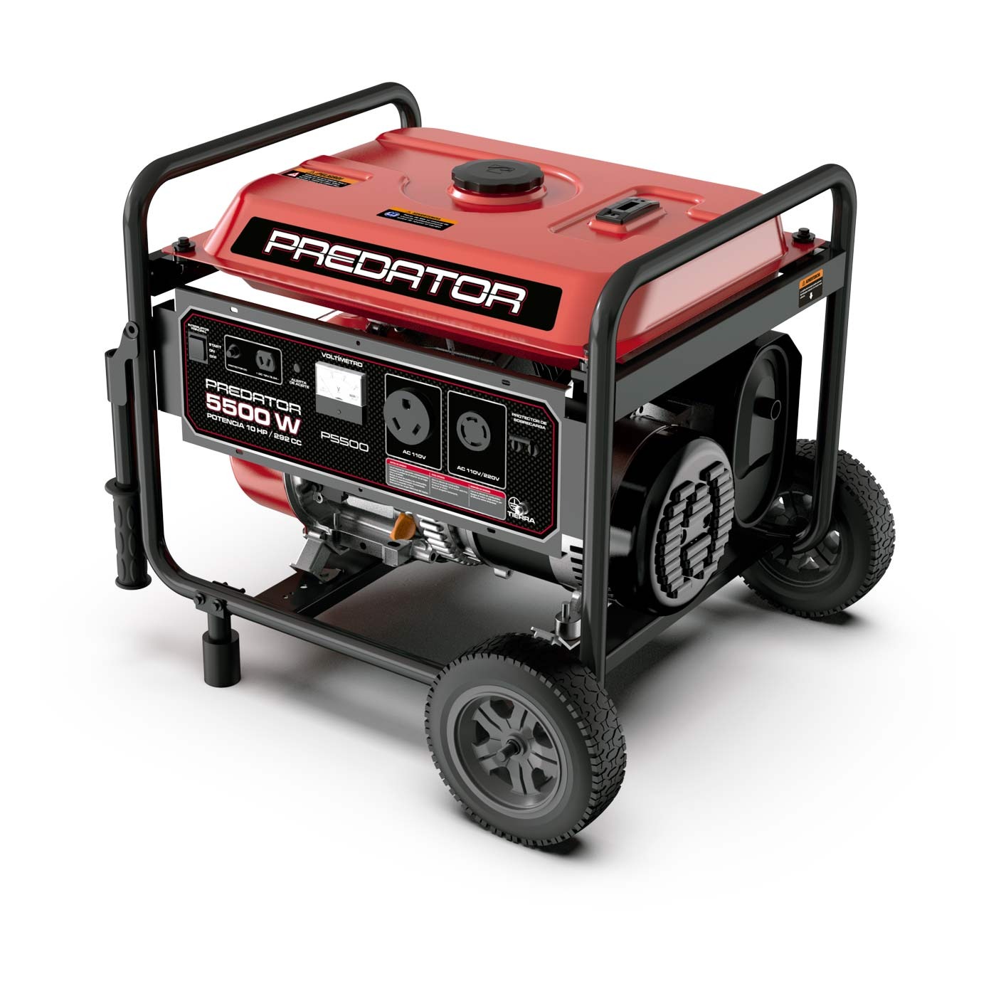 Generador Portátil Predator 5500w 110v/220v 60hz C/Motor 10 Hp - P5500