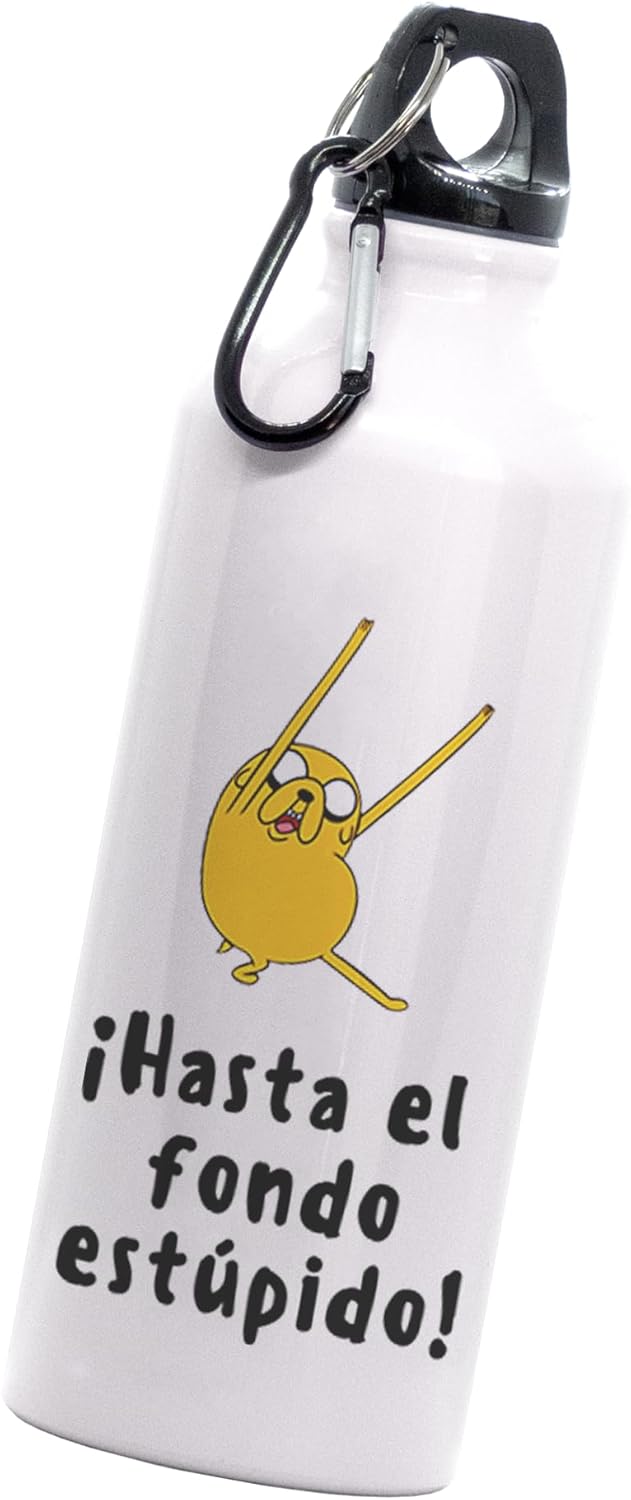  Cilindro jake hasta el fondo estup | regalo meme divertido | Botella Deportiva | 600 Ml | Bebidas Frías | No térmico