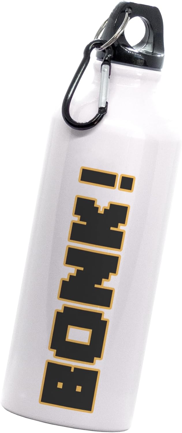 Cilindro cheems bonk pixel | perrito meme doge | divertido regalo | Botella Deportiva | 600 Ml | Bebidas Frías | No térmico | Acero Inoxidable