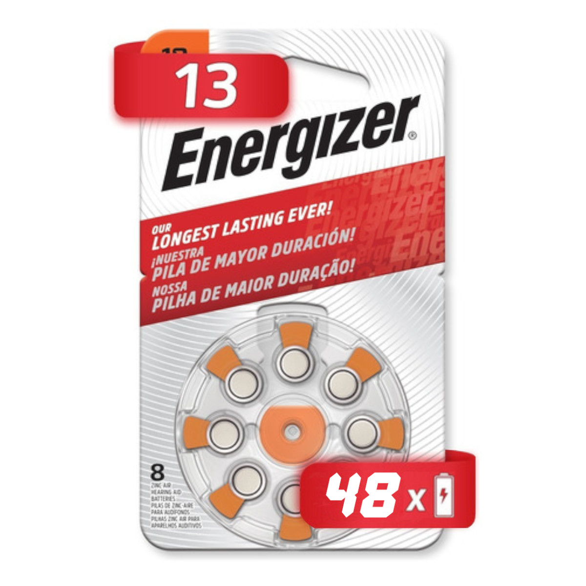 Bateria Pila Auditiva Energizer AZ10 80 Piezas de 1.45 V