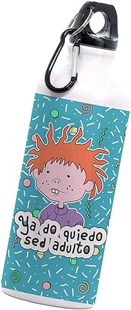 Cilindro carlitos ya do quiedo ser adulto | Frase meme divertida | Botella Deportiva | 600 Ml | Bebidas Frías