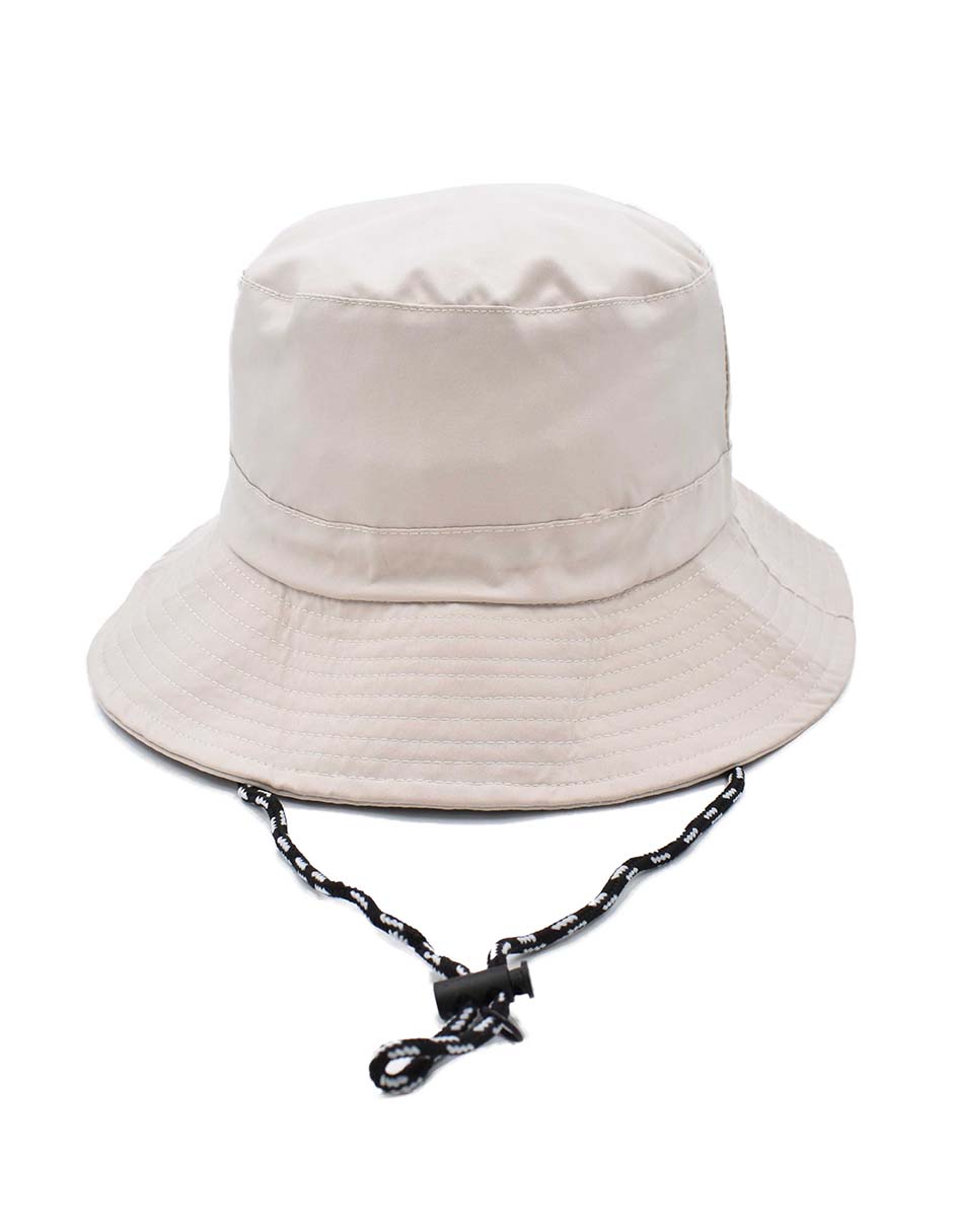 Sombrero Bucket Impermeable Beige Unisex Plegable