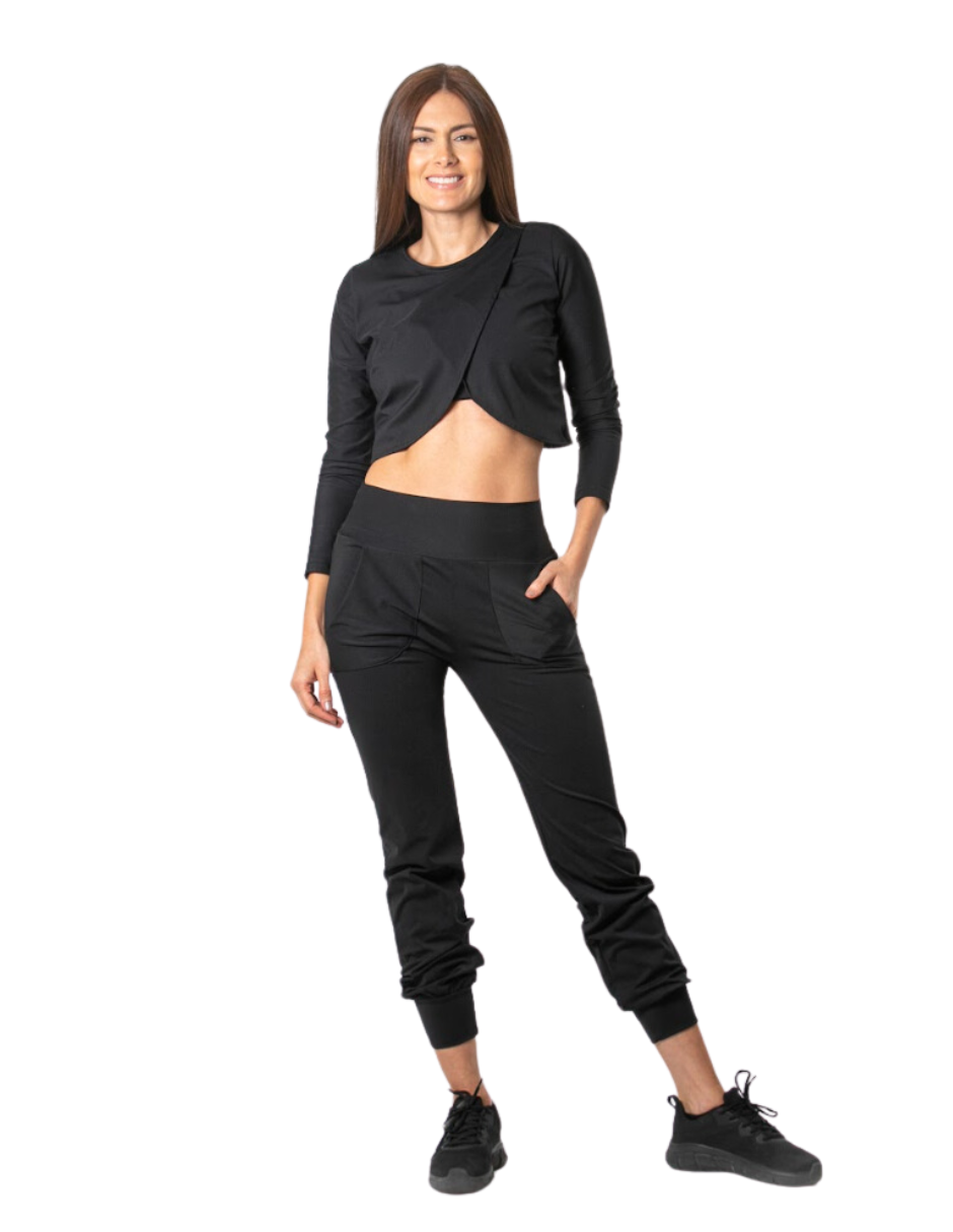 Pants Yoga deportivo Baleev Fit eco-friendly UV UFP 50 color negro