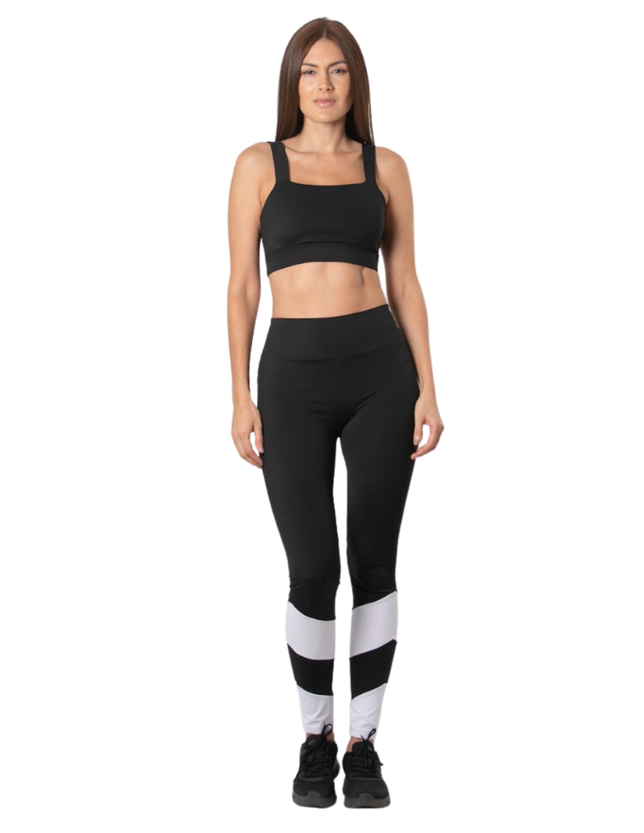 Conjunto deportivo Baleev Fit eco-friendly Top y Malla color negro mix