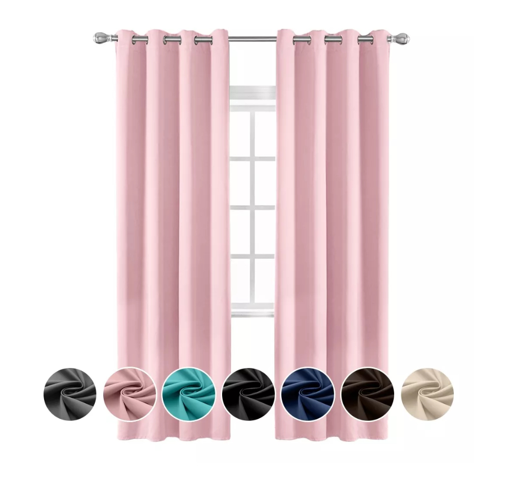 Cortinas Black Out Decoracion Textil Hogar Adornos Rosa