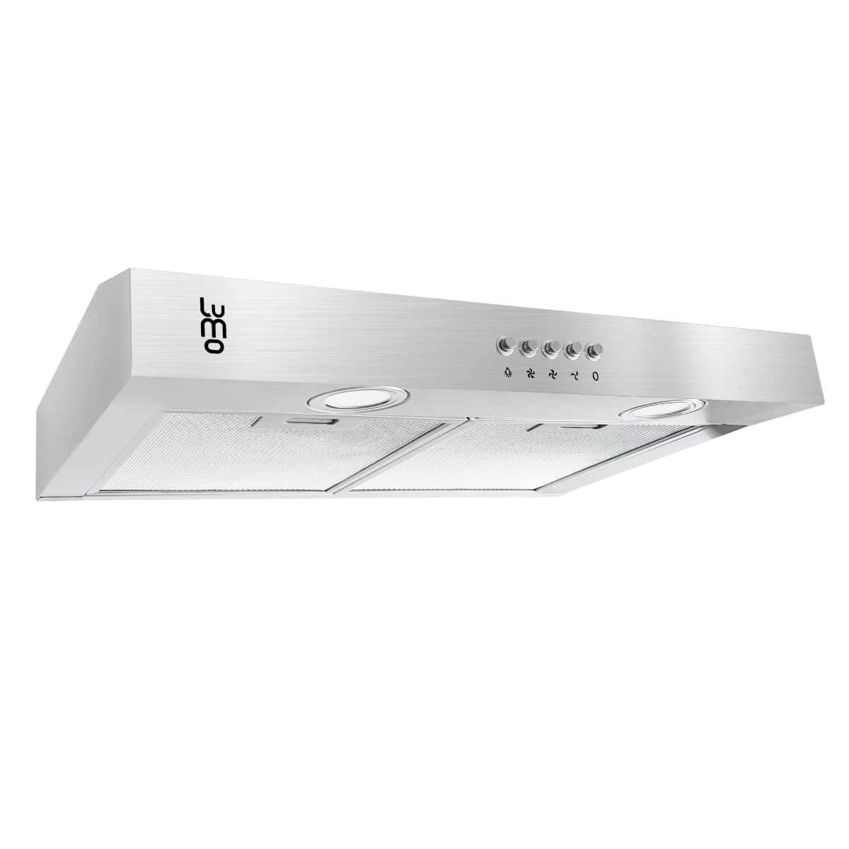 Campana Cocina Extractora de Pared 60 cm Acero Inox Luz Led