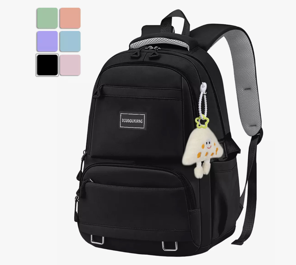 Mochila Escolar Viaje Bolsa 30l Laptop 15.6 Inch Negra 