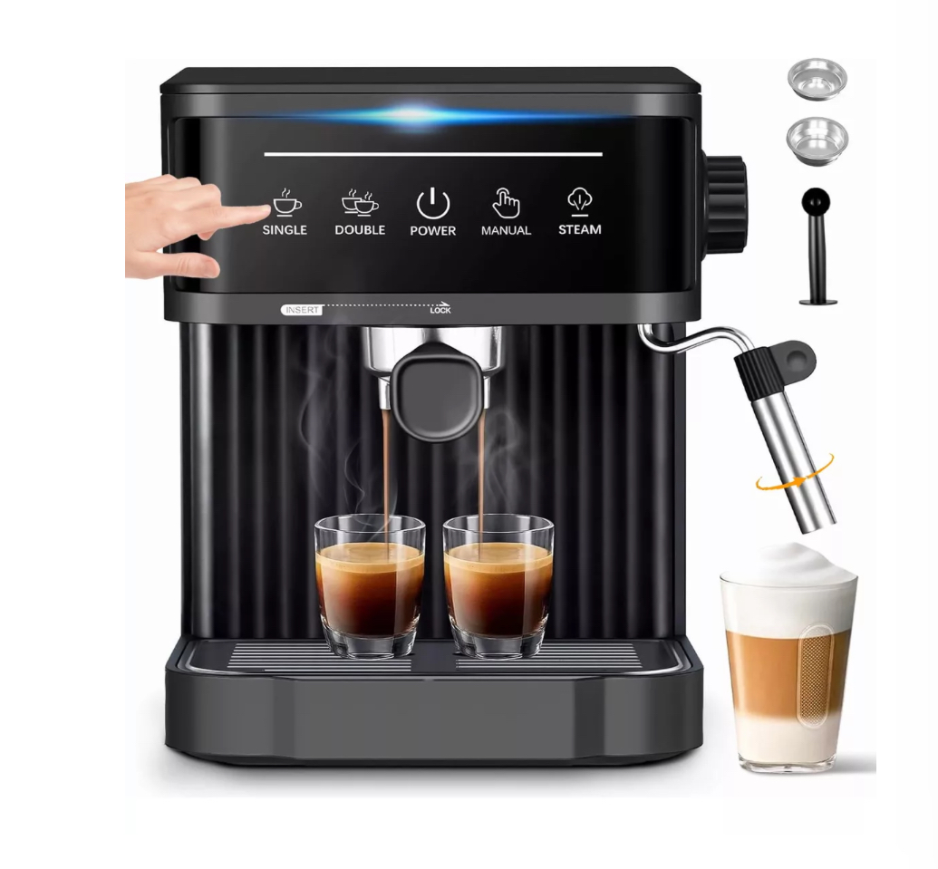 Kit Cafeteras Expreso Electrica Máquina De Café 20bar 1.8l