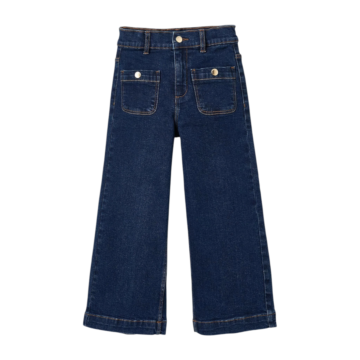 Pantalón Vaquero para Niña Wide Leg Azul Oscuro ZIPPY