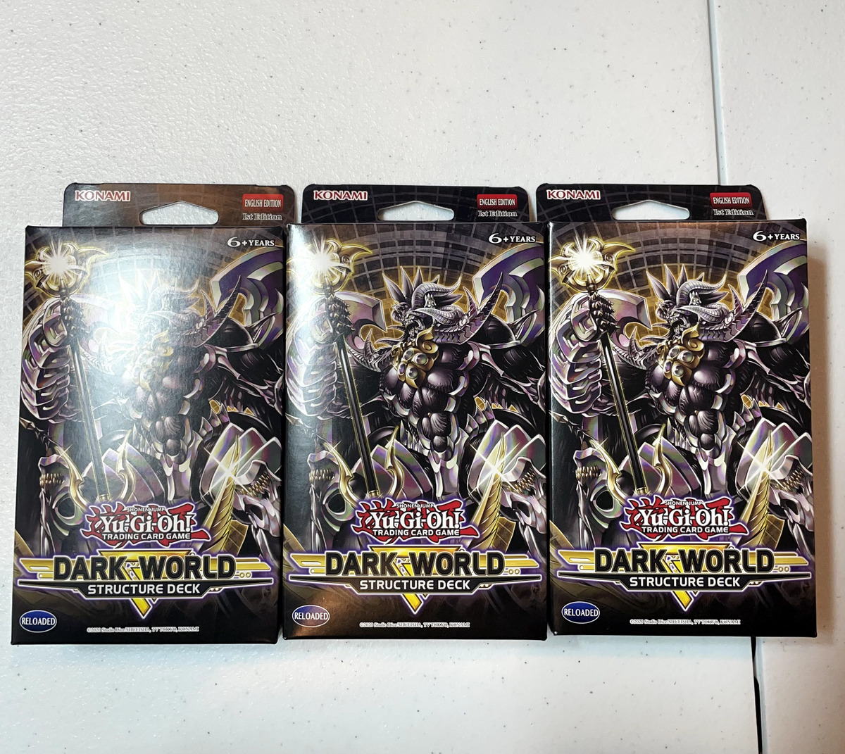 Yu-Gi-Oh  -  Struture Deck Dark World  3pz