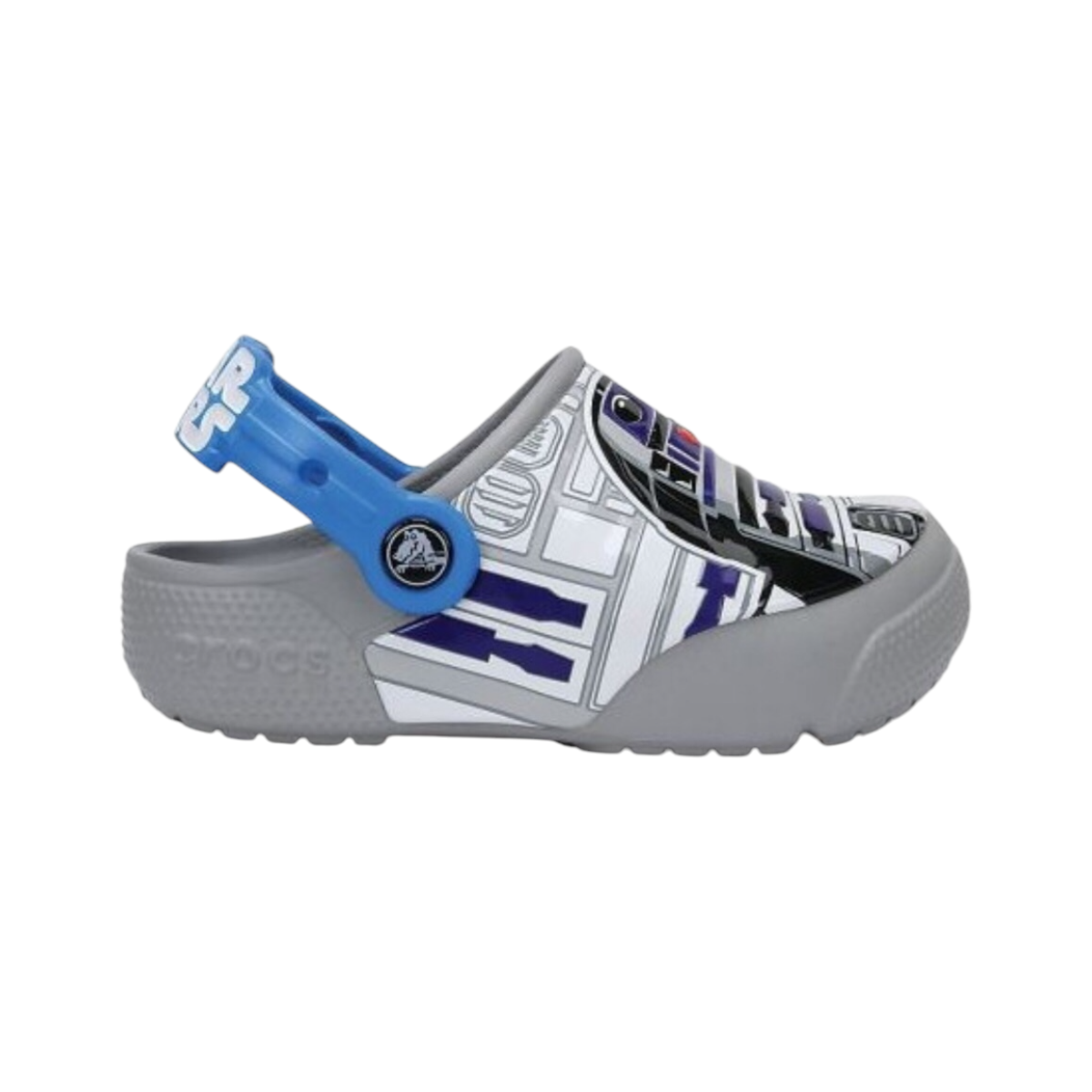 Crocs Gris Lights R2D2 Star Wars Para Niño