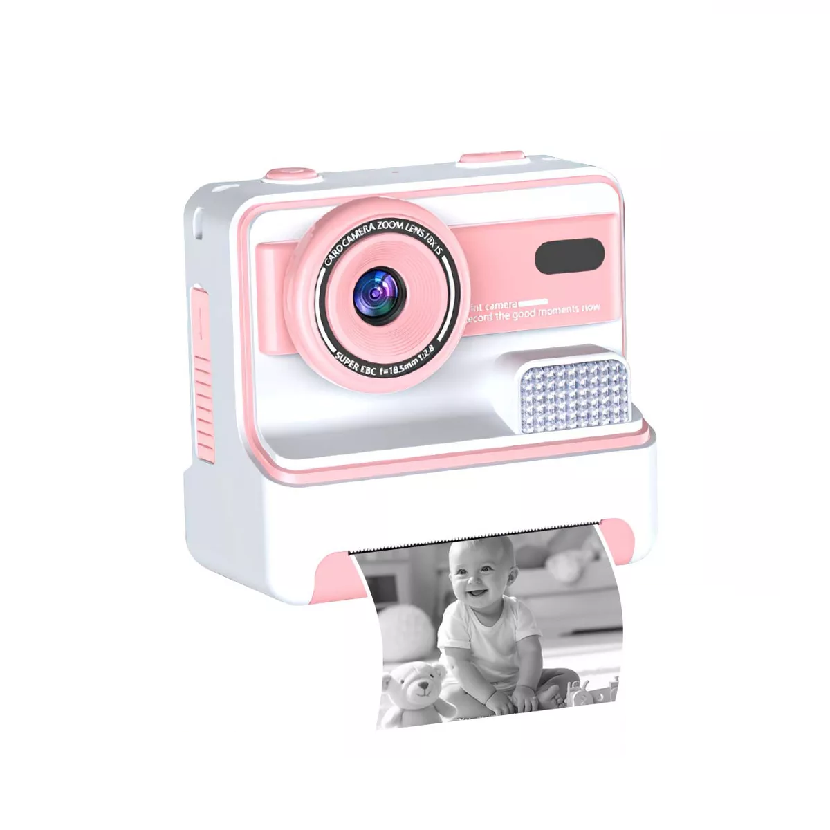 Cámara Digital Hd Para Niños Fotos Imprimibles  64g Rosa