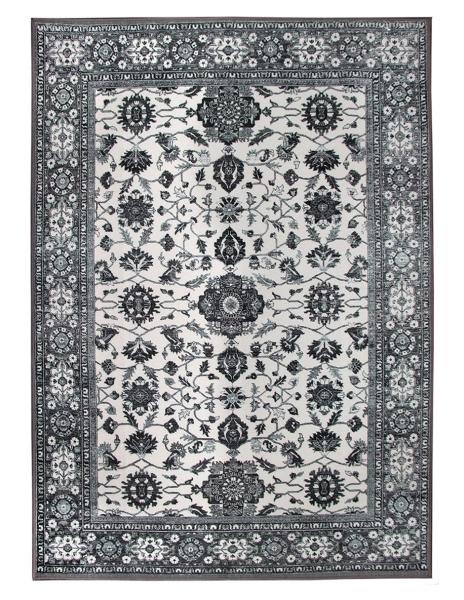 Tapete Alfombra Decorativo Lavable Ramage Gris - Fine Art Tj