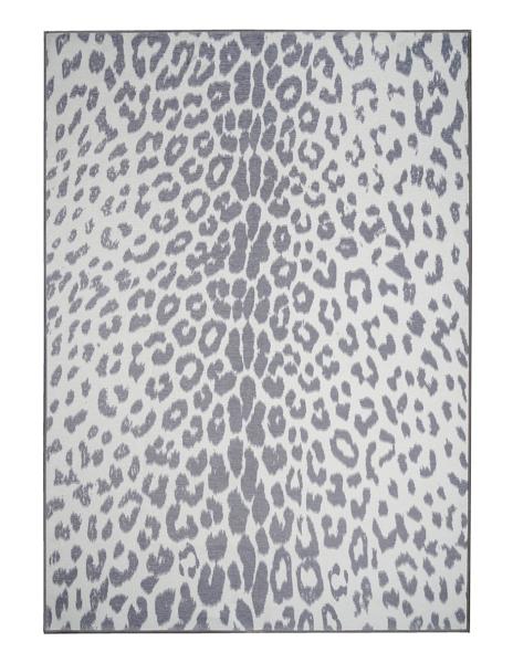 Tapete Alfombra Decorativo Lavable Miya Leopardo Gris - Fine Art Tj