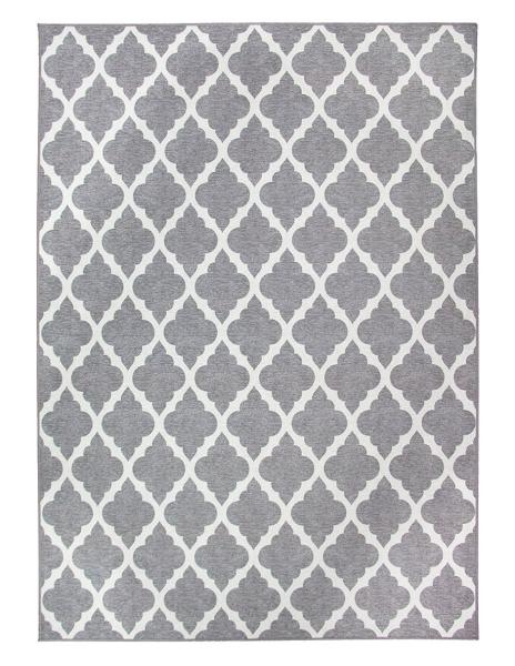 Tapete Alfombra Decorativo Lavable Marroquí Trellis Gris - Fine Art Tj