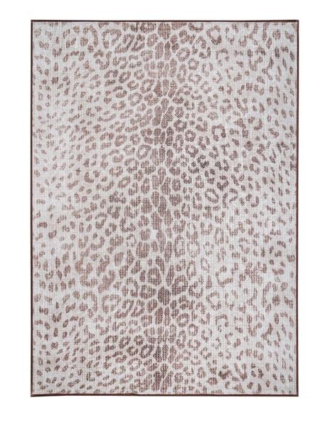 Tapete Alfombra Decorativo lavable marrón con estampado de leopardo de Miya - Fine Art Tj