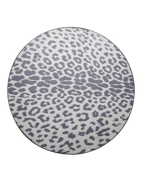 Tapete Alfombra Decorativo Lavable Miya Leopardo Gris - Fine Art Tj