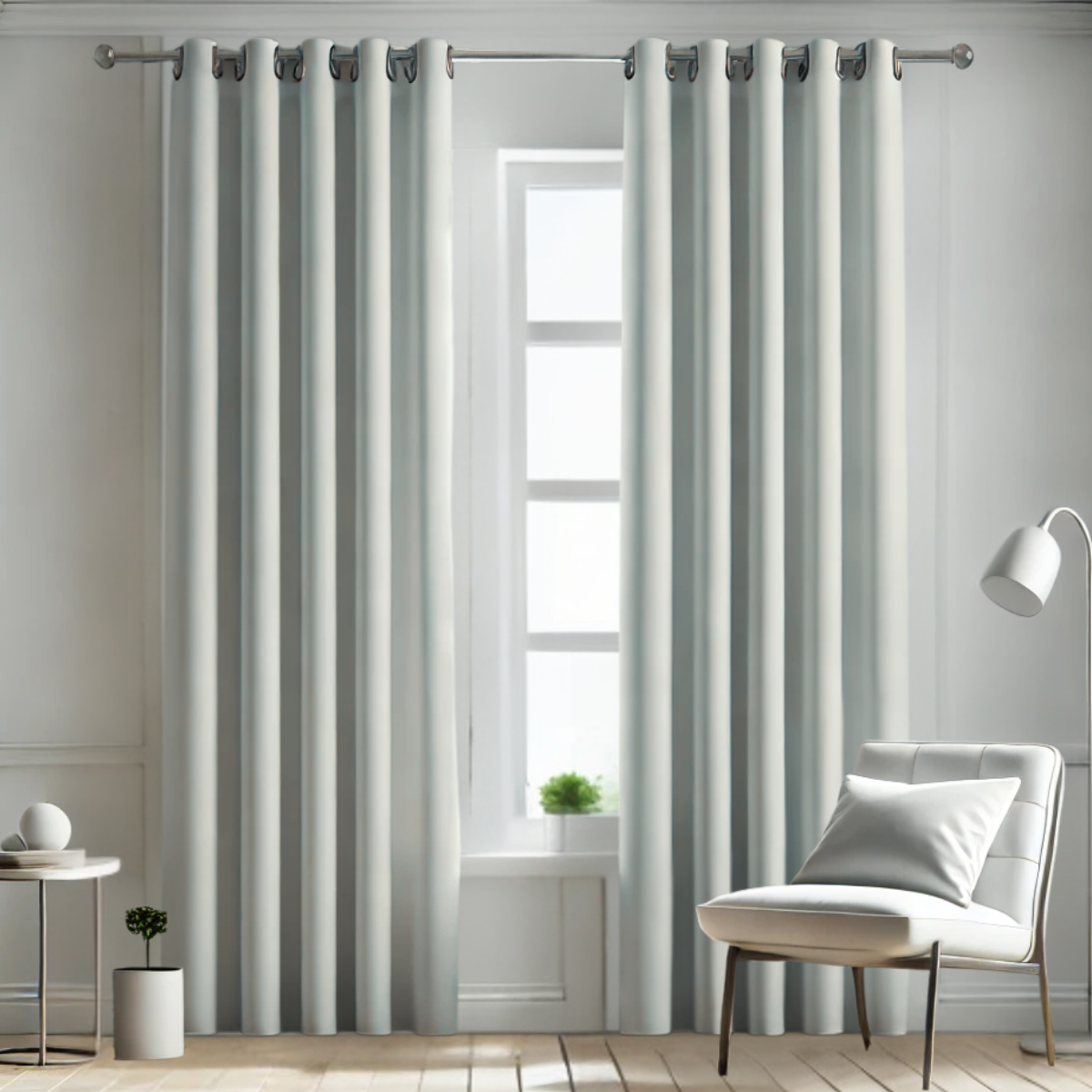 Cortina BlackOut Rebeca - 2 Paneles calidad Premium 95% Oscuridad- 290 x 230 cm de altura - Color Gris Perla