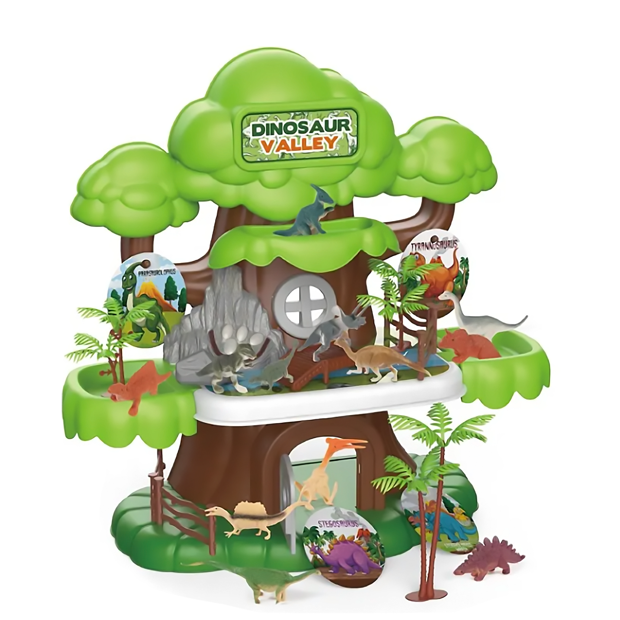 Casa del arbol de Dinosaurios para Niños con Mapa Y Árbol, Dinosaurios Jurásicos