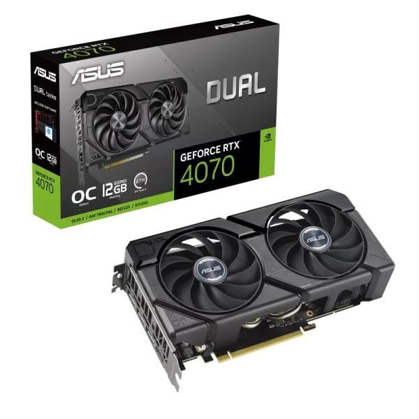 Tarjeta de video ASUS Dual GeForce RTX 4070 EVO OC 12GB GDDR6X