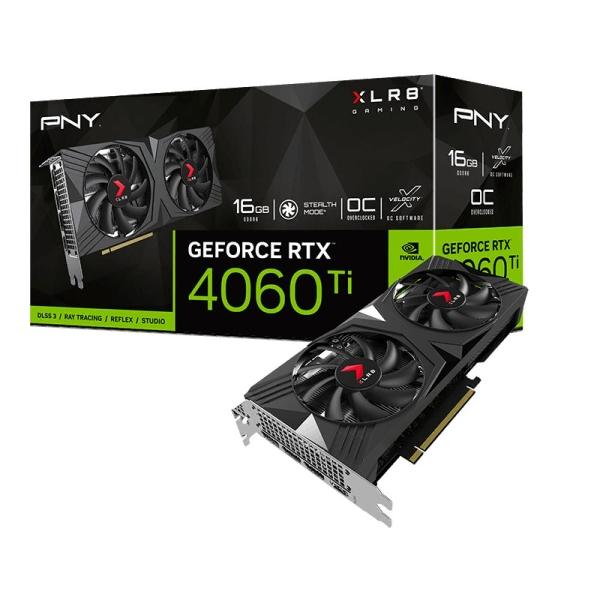 Tarjeta de video PNY NVIDIA GeForce RTX 4060 Ti 16GB XLR8 Gaming VERTO