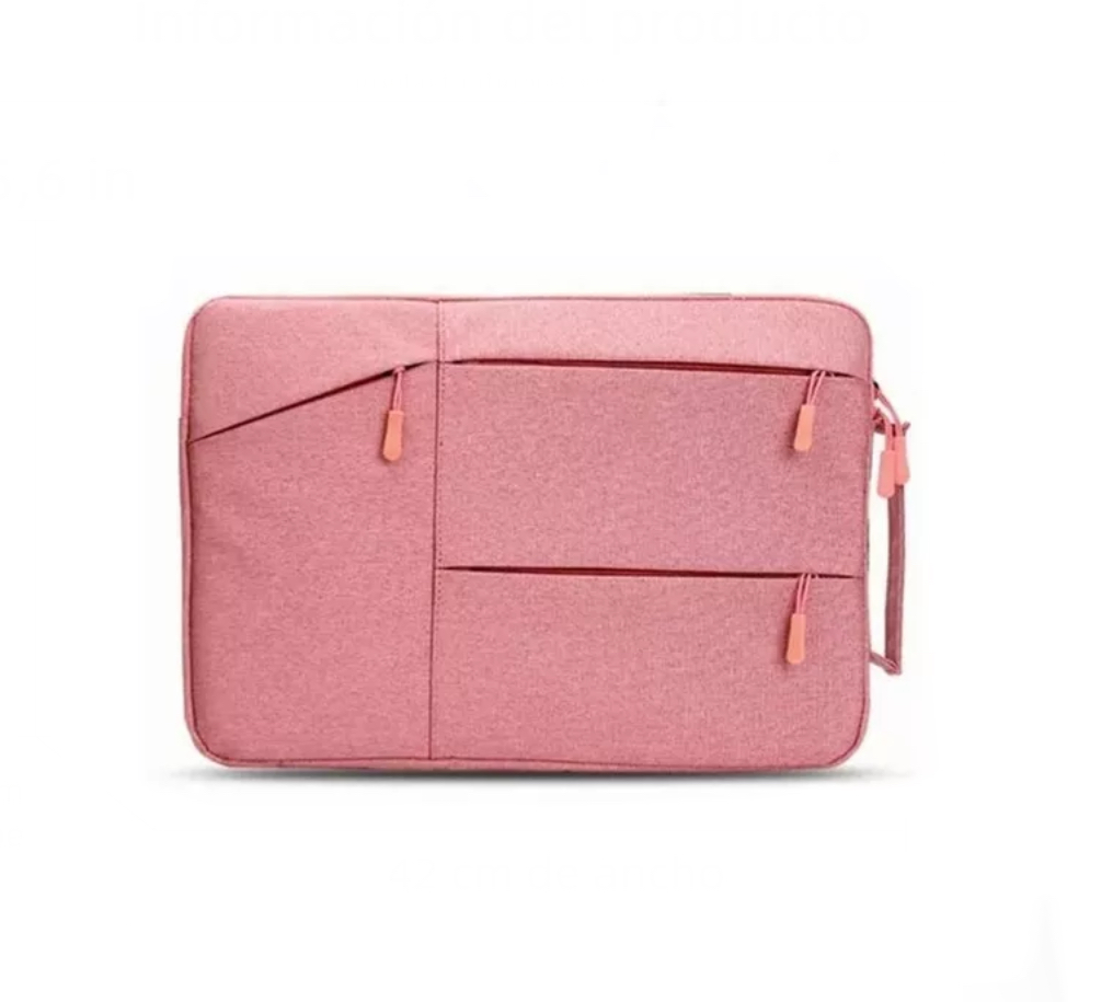 Funda Protectora Para Portátil Bolsa Prueba Golpe 15.6 In rosa claro