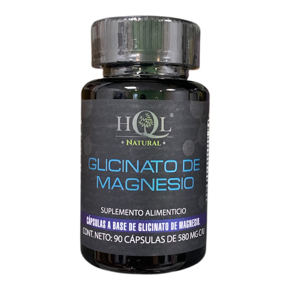 Glicinato de Magnesio HQL 90caps 580mg