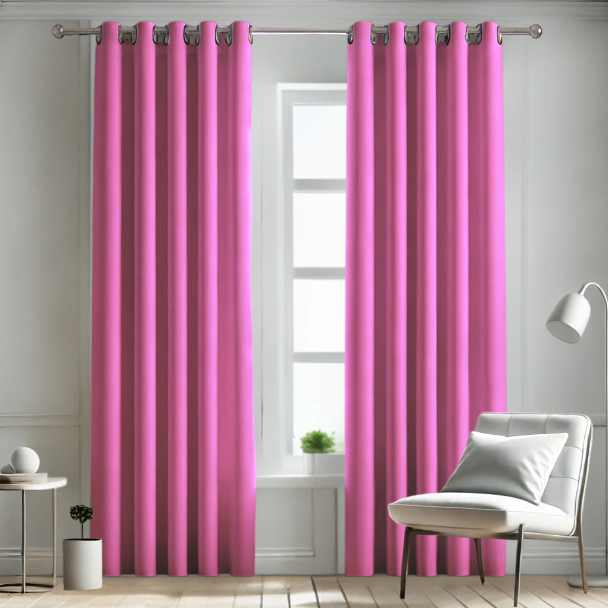 Cortina BlackOut Rebeca - 2 Paneles calidad Premium 95% Oscuridad- 290 x 230 cm de altura - Color Rosa