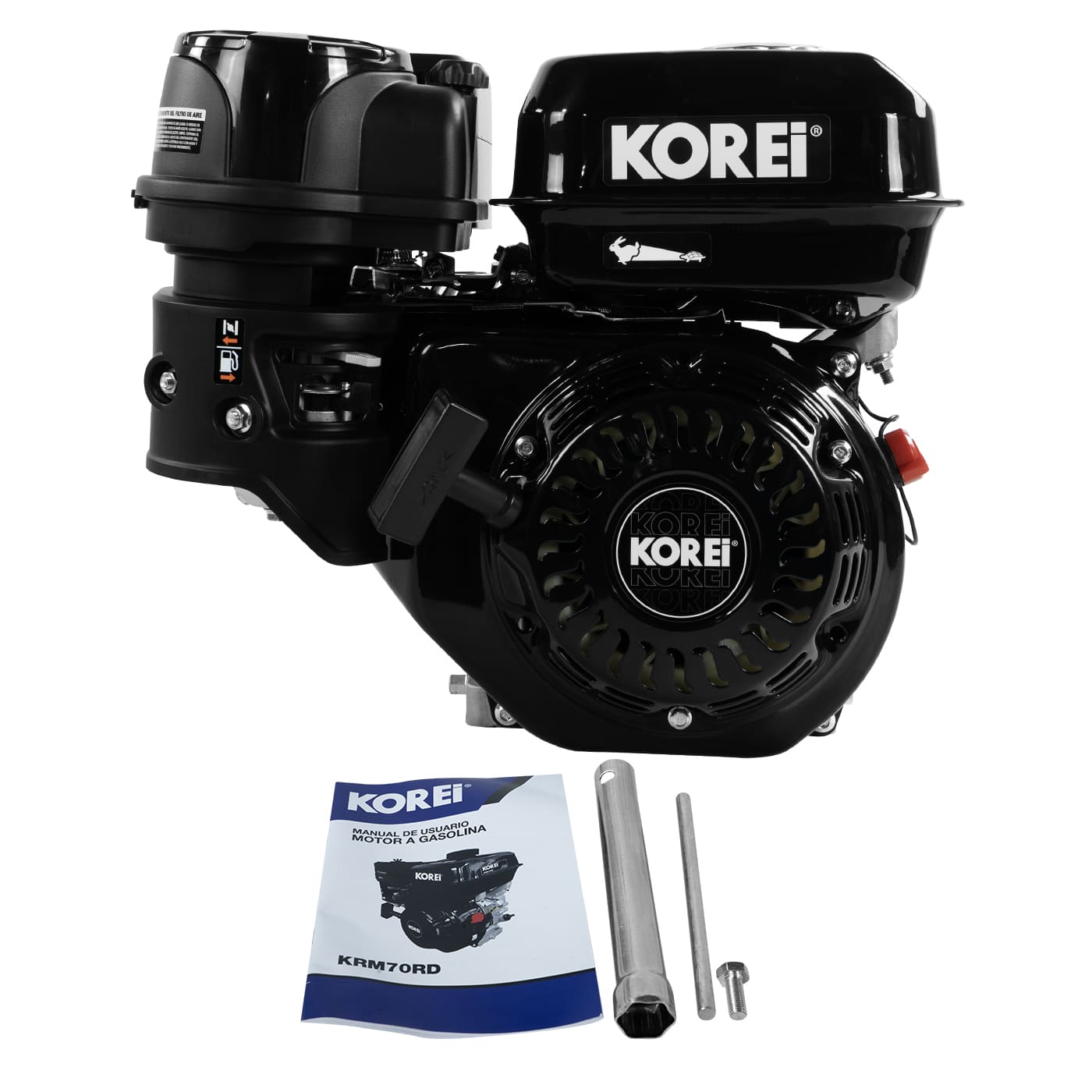 Motor A Gasolina Profesional Korei 7 Hp C/Reductor De Velocidad - KRM70RD