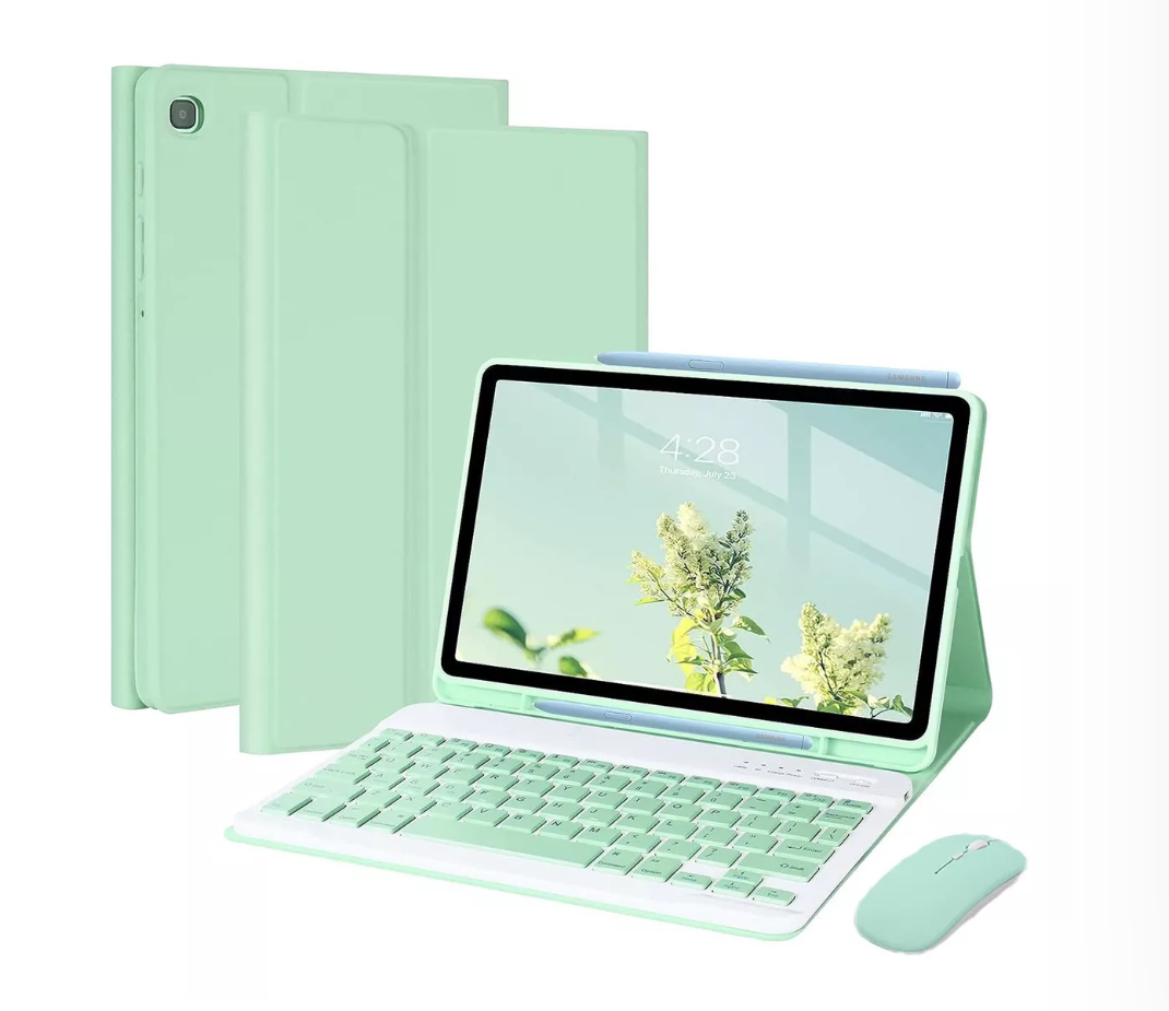 Funda Teclado Ratón Para Galaxy Tab S S6 Lite Sm-p610 10.4 Verde