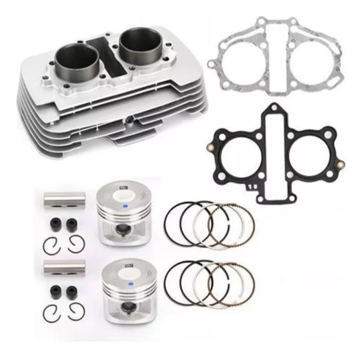 Kit De Cilindro Completo Ca250 Cb250 Cmx250 Honda Rebel 250 gris