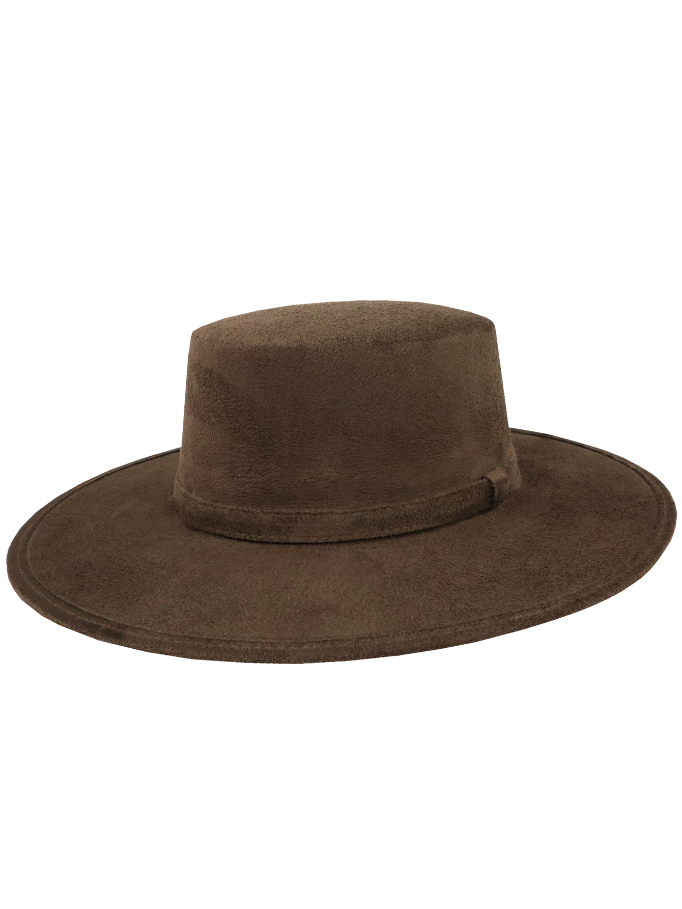 Sombrero Cordobés Gamuza  Retro Hombre Mujer Formal Elegante Vintage