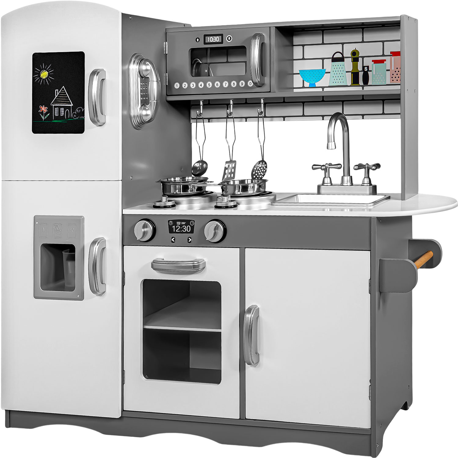 Cocina Cocinita Juguete Infantil Madera Moderna Niños Accesorios