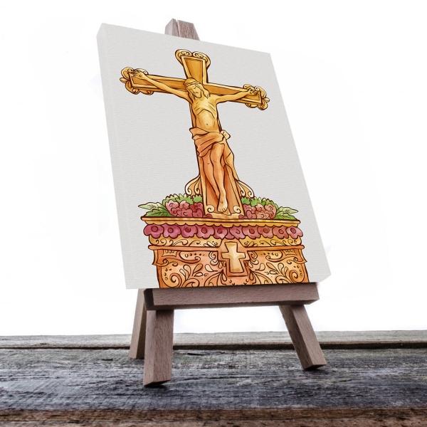 Cuadro Decorativo Canvas Religioso Crusifixion Jesucristo