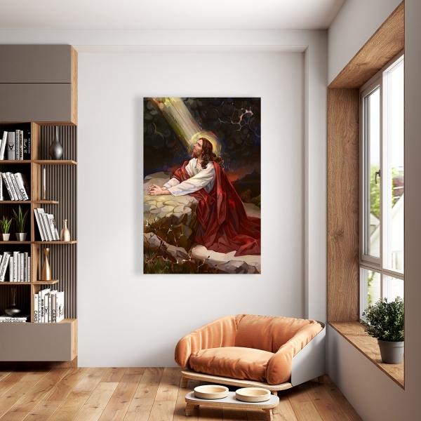 Cuadro Decorativo Canvas Religioso Sagrado Corazón de Jesús