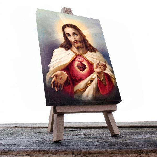 Cuadro Decorativo Canvas Religioso Sagrado Corazón de Jesús