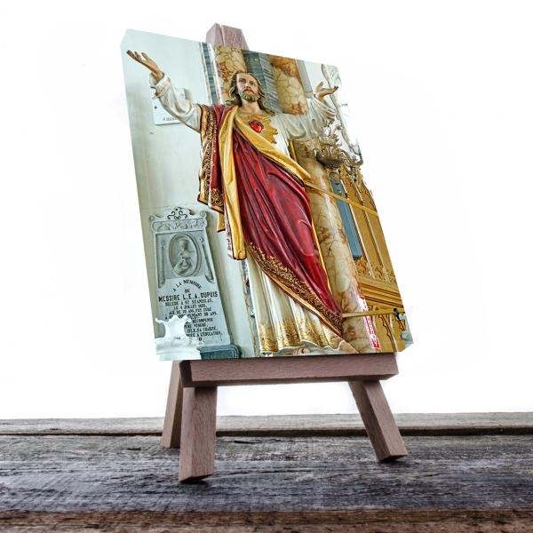 Cuadro Decorativo Canvas Religioso Sagrado Corazón de Jesús #3