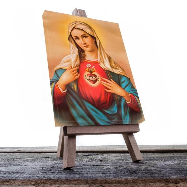 Cuadro Decorativo Canvas Religioso Inmaculado Corazón de María