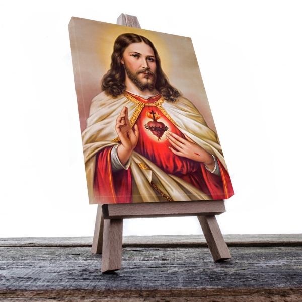 Cuadro Decorativo Canvas Religioso Sagrado Corazón de Jesús #2