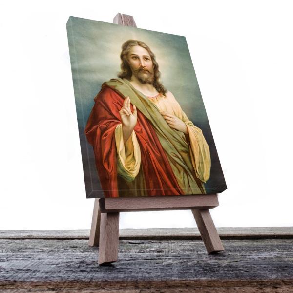 Cuadro Decorativo Canvas Religioso Jesus manto rojo