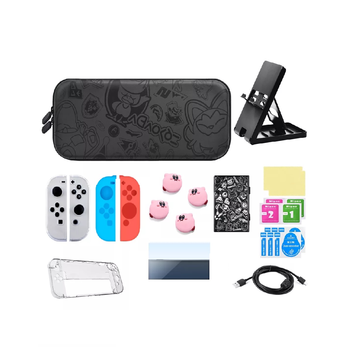 Funda Switch Estuche Kit De Accesorios Para Nintendo