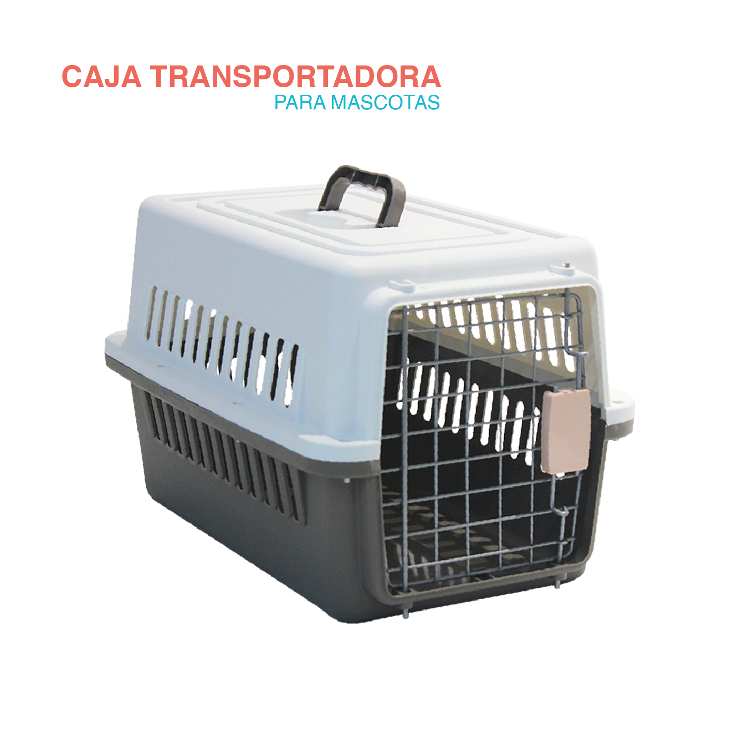 Transportadora Kennel Poli Pets Tamaño chica Color Café