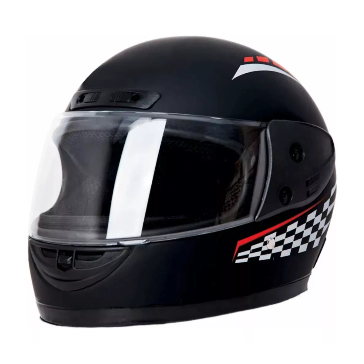 Casco Para Motocicleta Con Visor Protector Certificación Ce Negro Talla M