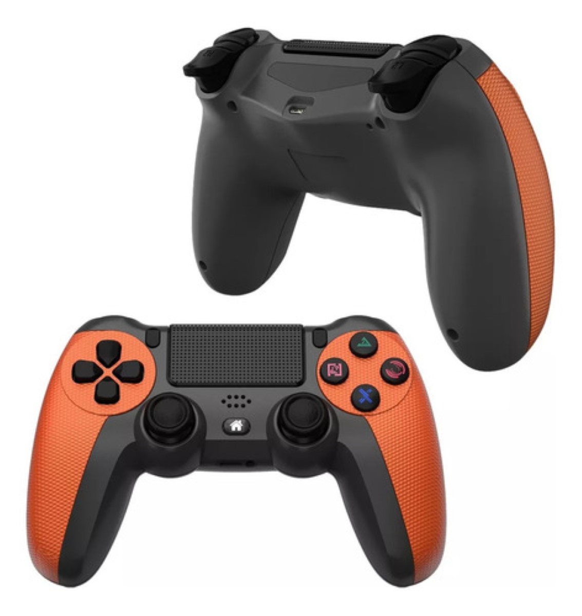 Control Inalámbrico Mando Compatible Con Para Play Station 4 naranja negro